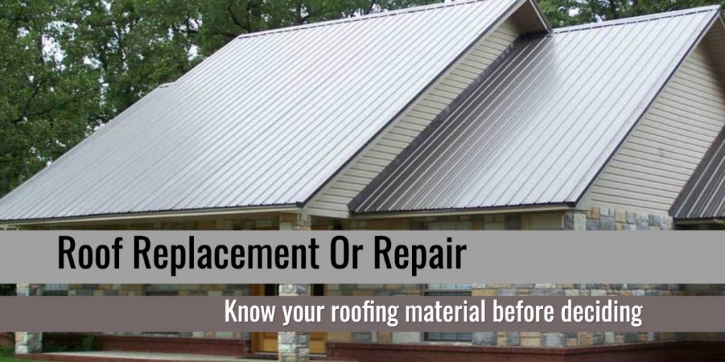 roof replacement or repair
