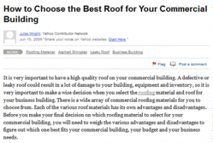 Choosing the Right Roof