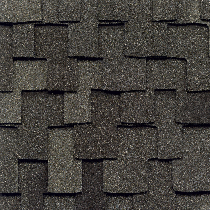 GAF's Grand Canyon Mission Brown shingle swatch