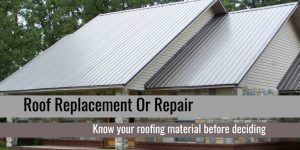 Roof Replacement Or Repair